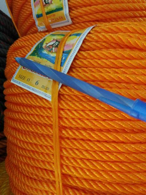 Tambang PE 8mm kuning dan orange