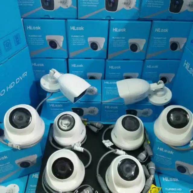 PAKET CCTV HILOOK 8 KAMERA 2MP FULL HD BERGARANSI RESMI