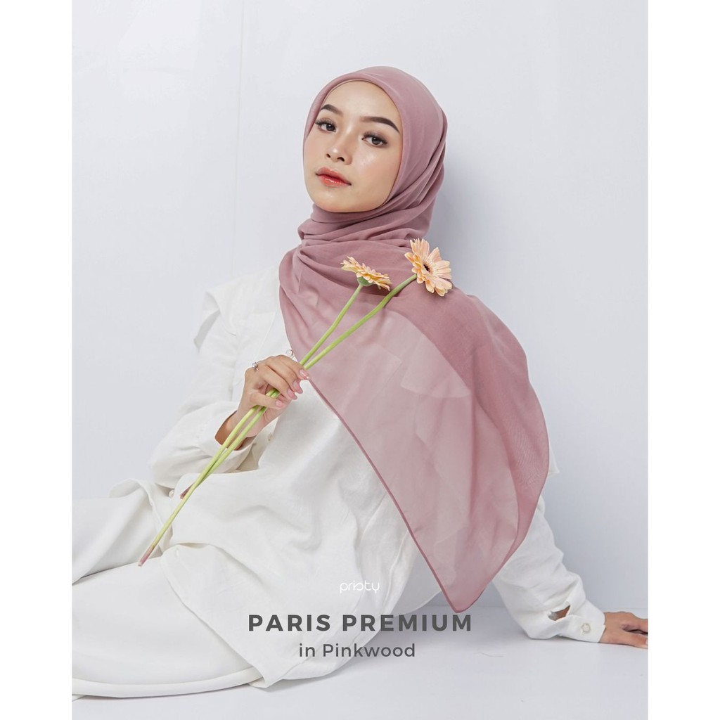 Paris Premium | Hijab Segiempat Premium-Pinkwood