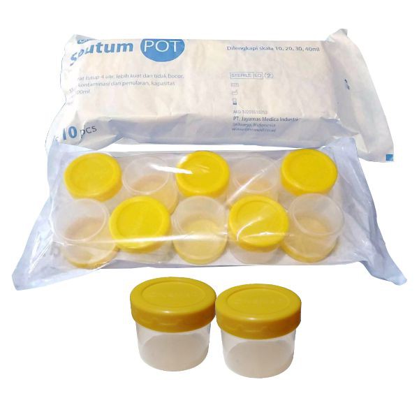 Sputum pot Steril OneMed pak isi 10pcs