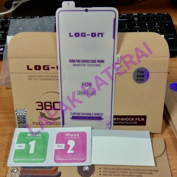 LOG - ON Anti Gores Hydrogel Samsung A10s Depan Belakang