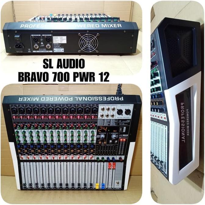 POWER MIXER AUDIO 13 CHANNEL SL AUDUO BRAVO 700 PWR 12 SLAUDIO PWR12