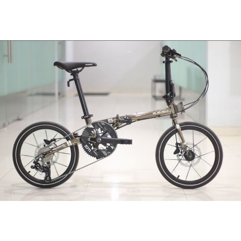 Sepeda lipat element troy X 10 Speed chromoly edition