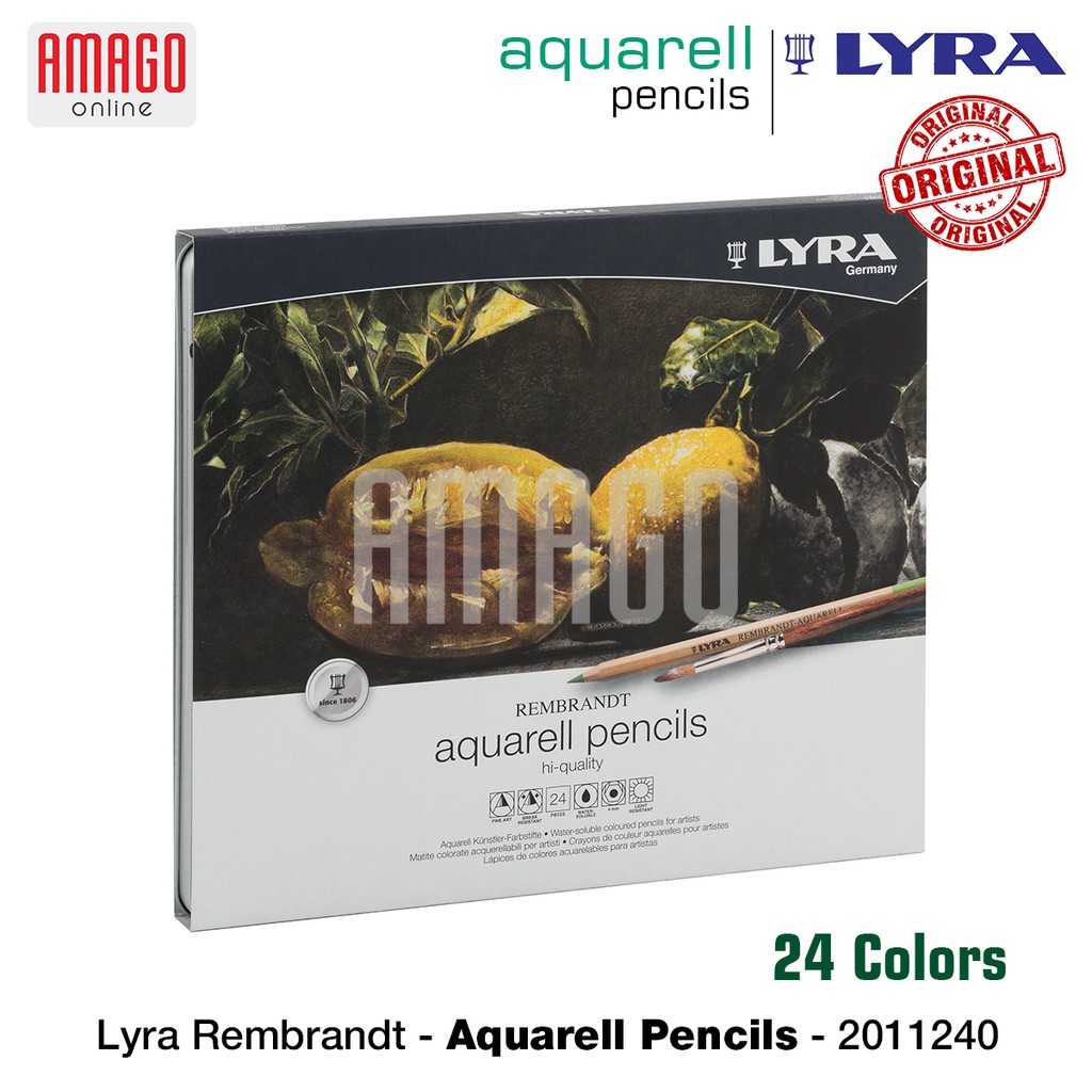 LYRA - REMBRANDT AQUARELL TIN BOX - 24 PCS - ASSORTED COLORS - 2011240