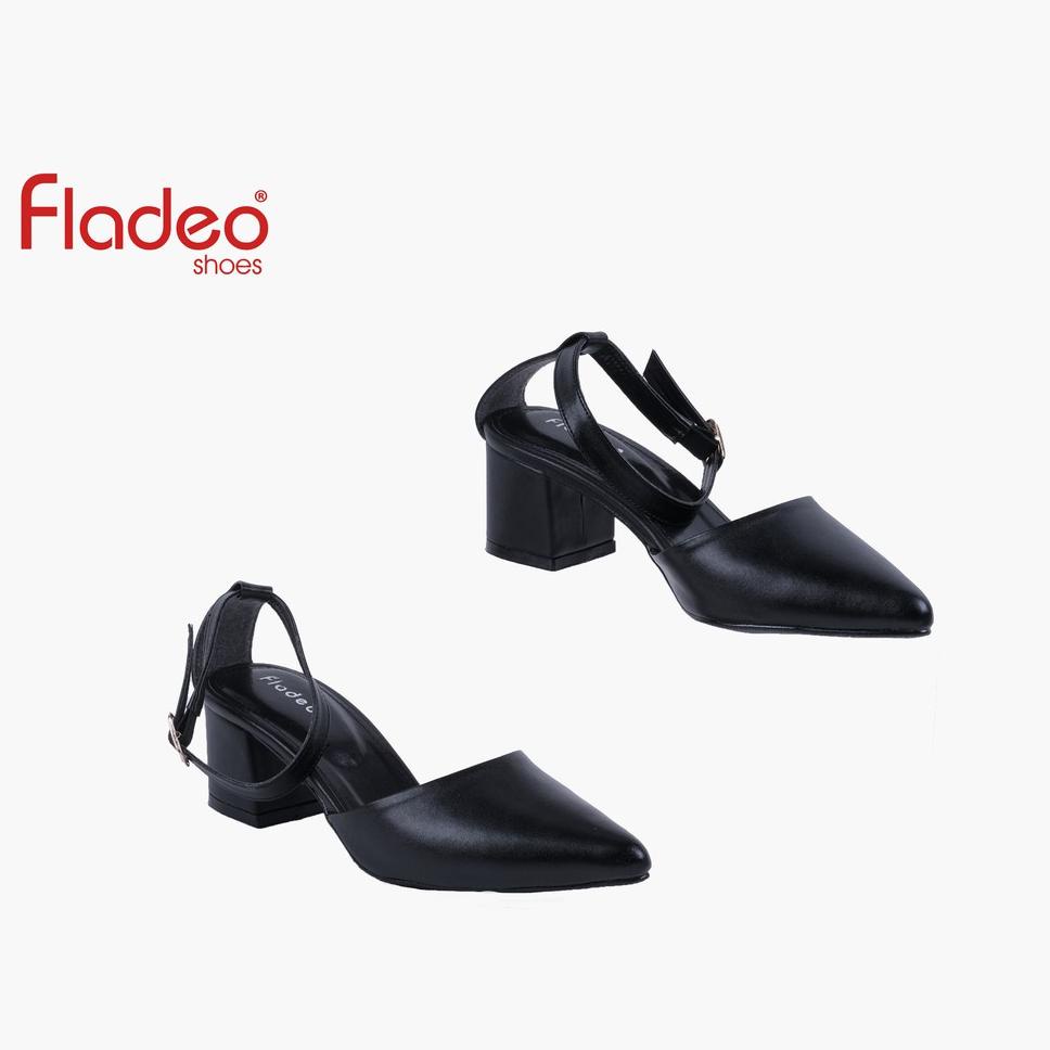 Fladeo C21/LDH356-2ED/Sepatu Slop Tali Hak Wanita [ Strap Ankle Mules Heels Shoes ] –GGP.14My22l