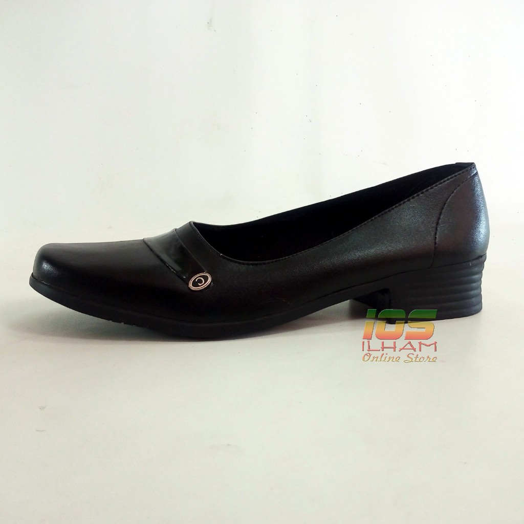 G.07 Sepatu Pantofel Wanita Guru Kerja Kantor Hak 3cm Size 37-41