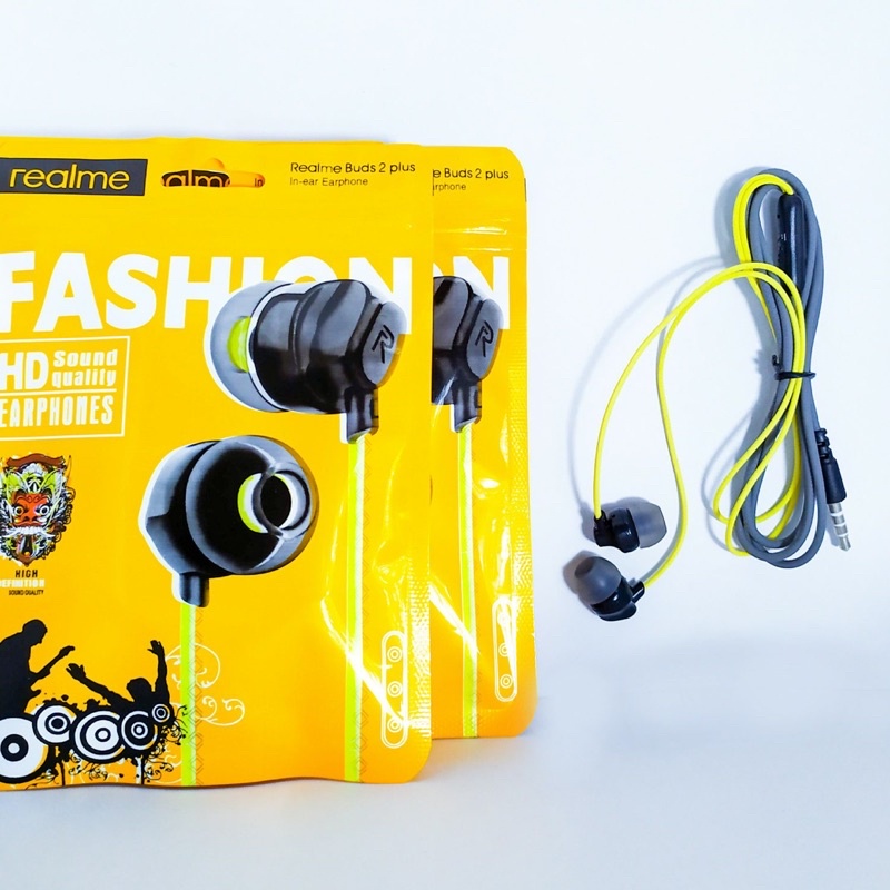 HEADSET/ HANDSFREE REALME HD SOUND QUALITY EARPHONE REALME EXTRA BASS C1 C2 C3 5i 7i 8i C11 C12 C17 C30 C31 C35 (BUD2 PLUS)