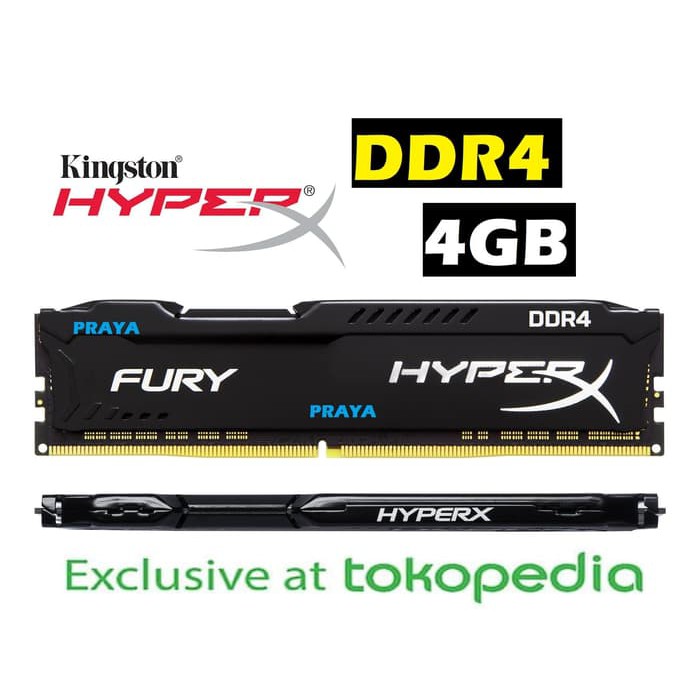 (ORIGINAL) RAM DDR4 4GB KINGSTON HYPER X FURY HYPERX LONGDIMM DIMM