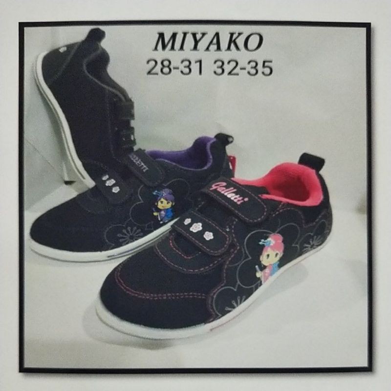 PROMO BESAR - GALLETTI MIYAKO - 28-31 SEPATU HITAM SEPATU ANAK PEREMPUAN SEPATU SEKOLAH KRETEKAN -GALLETTI MIYAKO-