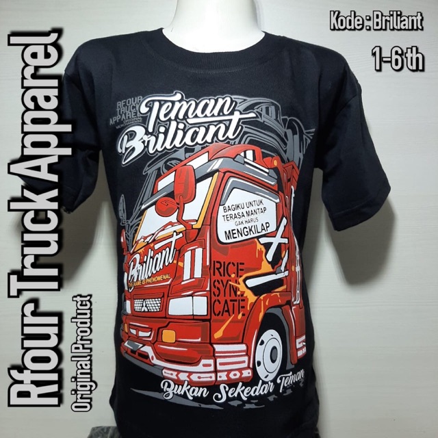 KAOS TRUCK TEMAN BRILIANT/KAOS TRUCK ANAK