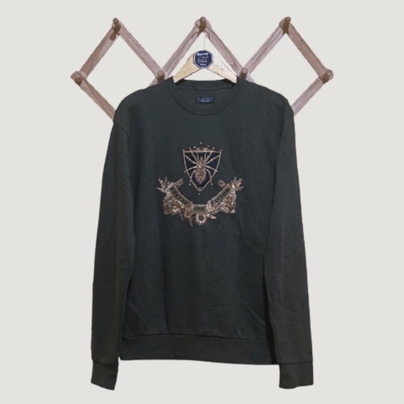 Crewneck / Sweater / Jaket Zara Poetry and Poison Second Original