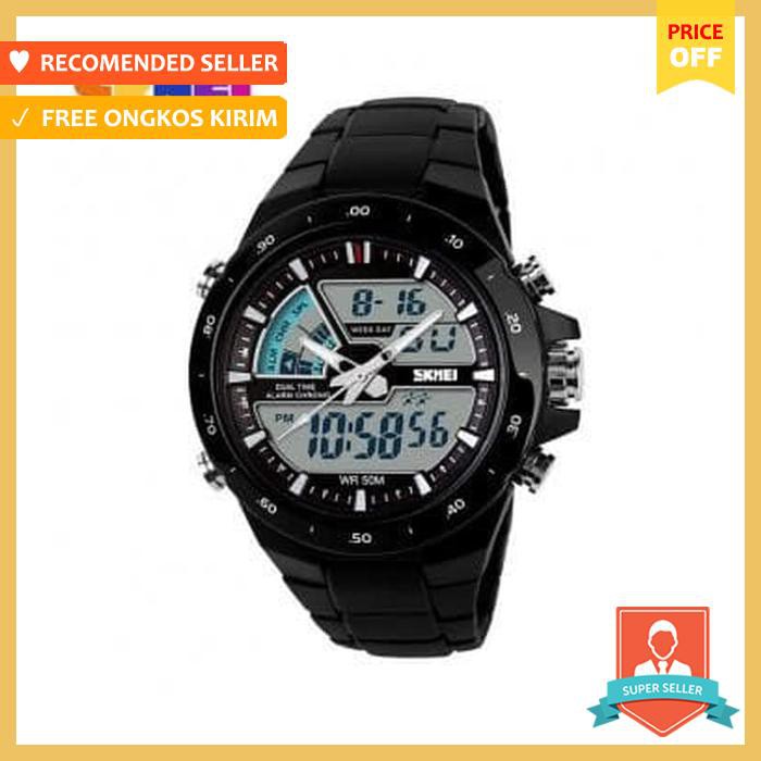 Jam Tangan Led Skmei Original Model 1016 Ad1016 Hitam