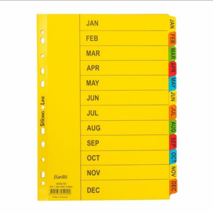 

Sale Divider Bantex 6059 (Jan-Dec) Terlaris