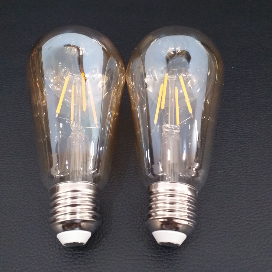 Lampu Led filament Edison 4W E27 WL-64 Bulb ST-64 Classic Merk WING LOCK, GOOD OKE