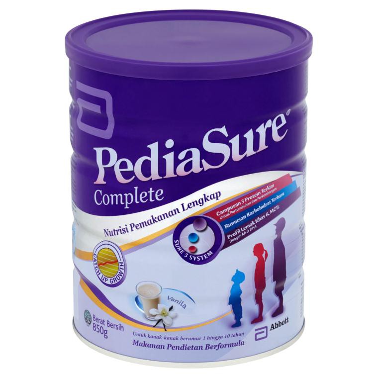 Pediasure Complete 850g Kaleng Madu/Vanilla/Cokelat