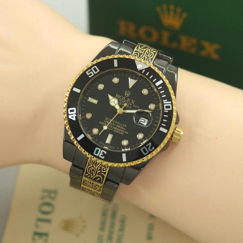 (BEST SELLER) JAM TANGAN PRIA ROLEX MOTIF BATIK 1253P TANGGAL AKTIF FREE BOX ROLEX