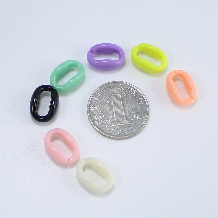 50 Pcs Gantungan Kunci Bahan Plastik Akrilik Ukuran 11x16mm Untuk Tas