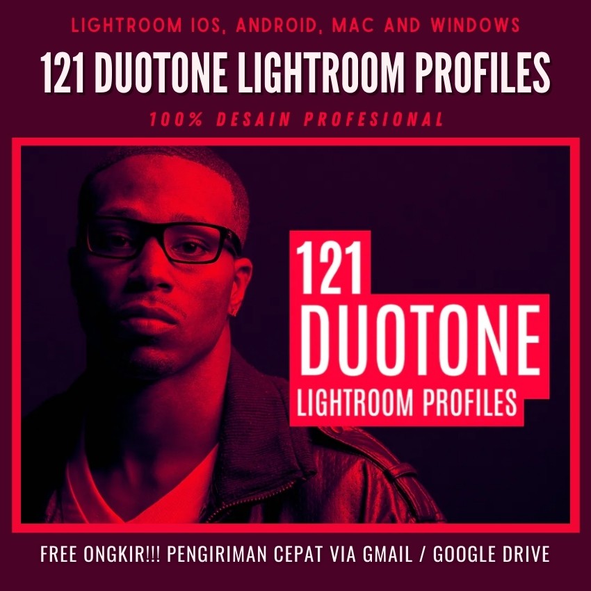 121 Duotone Lightroom Profiles - Adobe Lightroom iOS, Android Mac and Windows