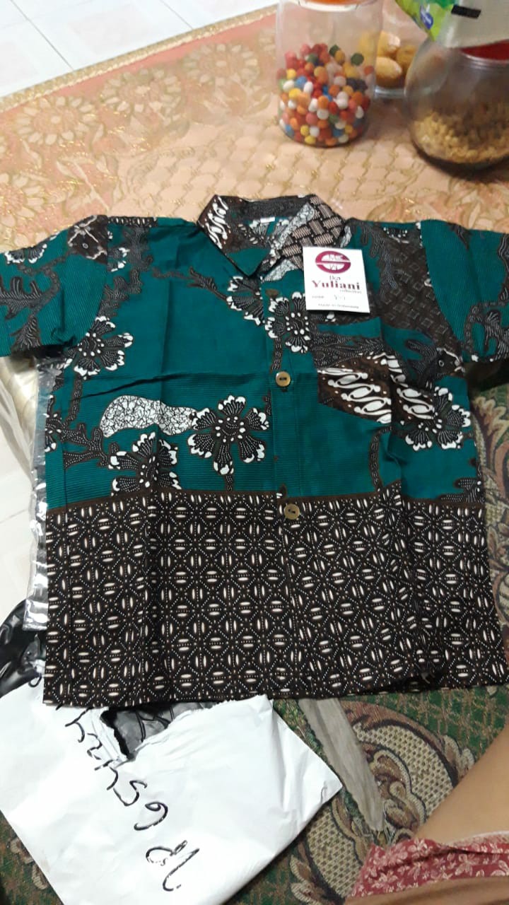 Couple Anak Dress Hem Batik