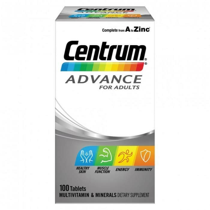 Centrum Advance for Adult 100 Tablets Multivitamin dn Mineral