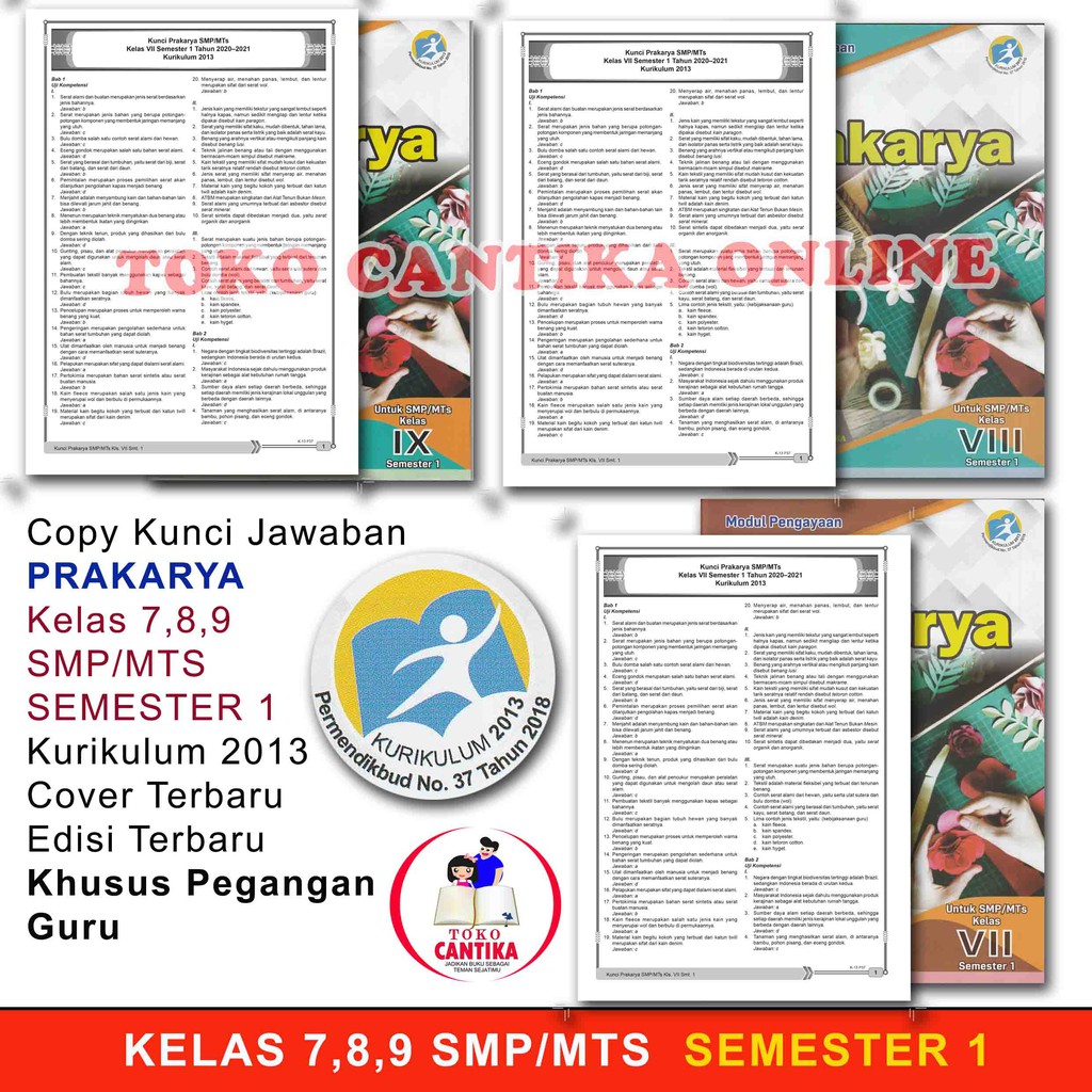 Copy Kunci Jawaban Lks Prakarya Kelas 789 Smp Semester 1 Khusus Pegangan Guru Kurikulum 2013 Shopee Indonesia