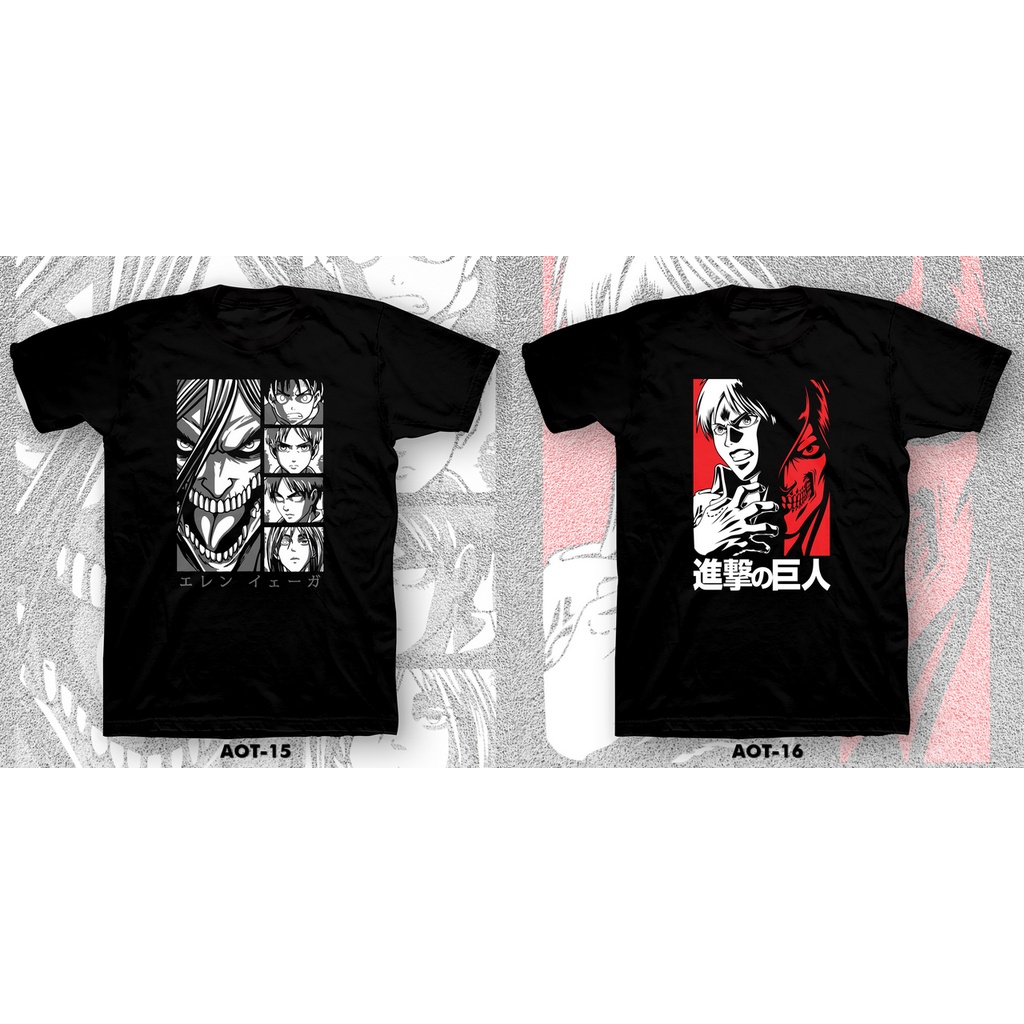 KAOS / TSHIRT 24s - ANIME/MANGA ATTACK ON TITAN .02