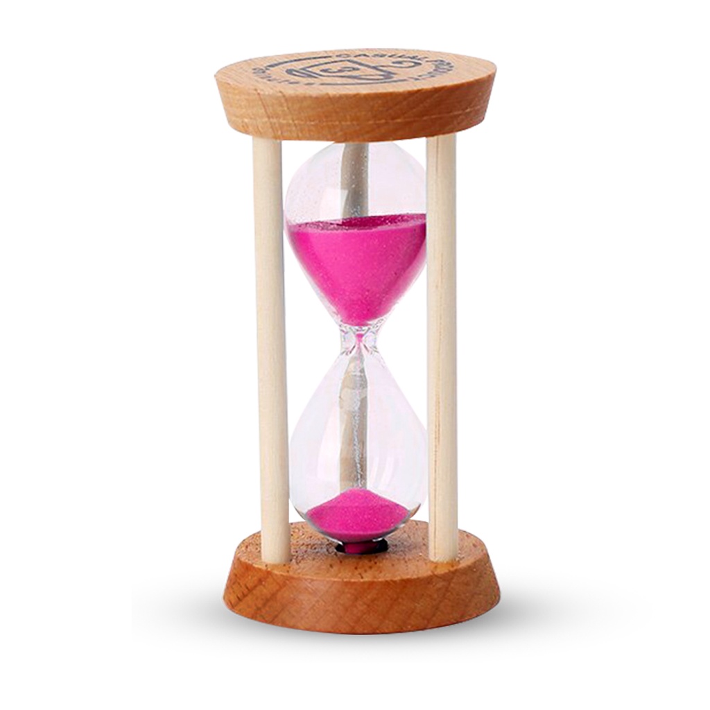 Hour Glass With Wooden / Jam Pasir Kaca Dekoratif - SL02