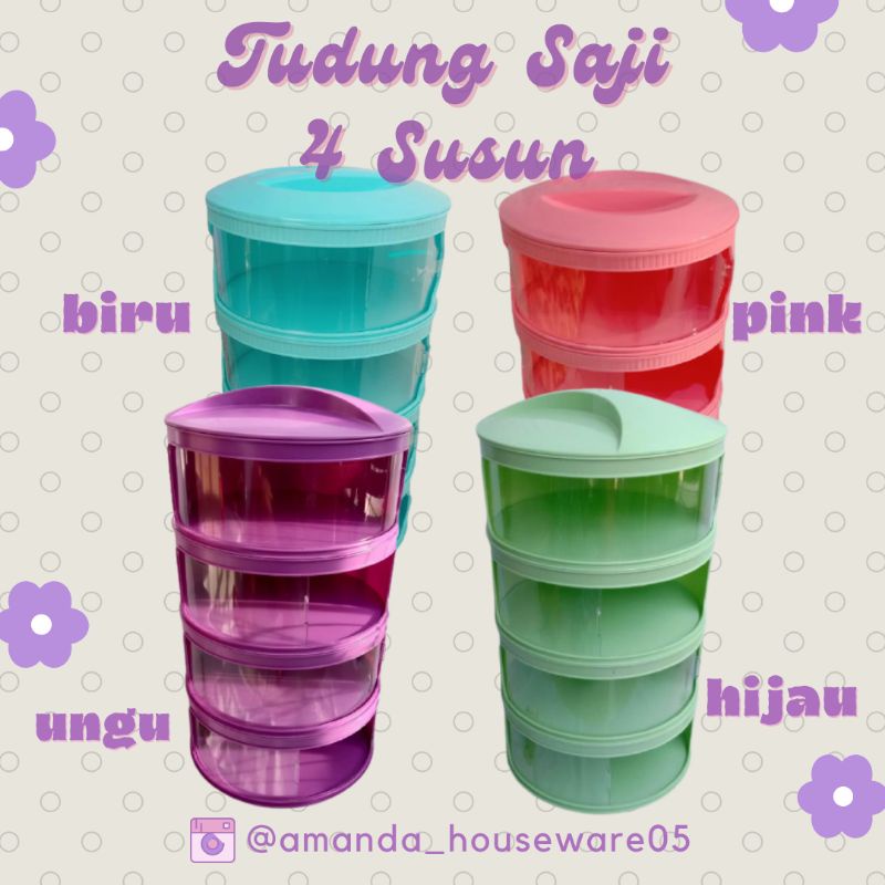 Tudung Saji Susun 4 Tingkat