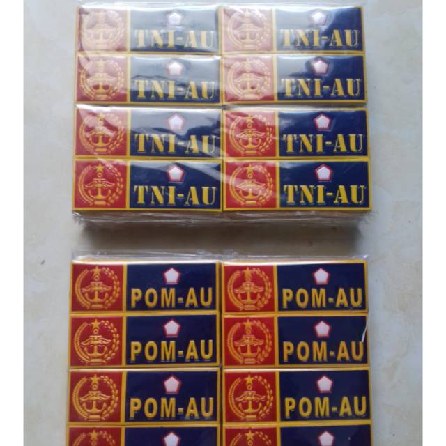 

Stiker plat embos a u