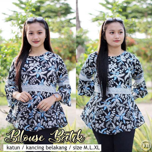 Blous batik istimewa fashion batik wanita dengan motif terbaru dan termurah