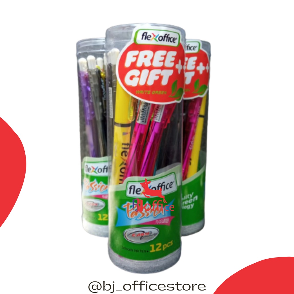

Ballpoint Flexoffice Passion Tube Isi 12 Pcs / 0.7mm