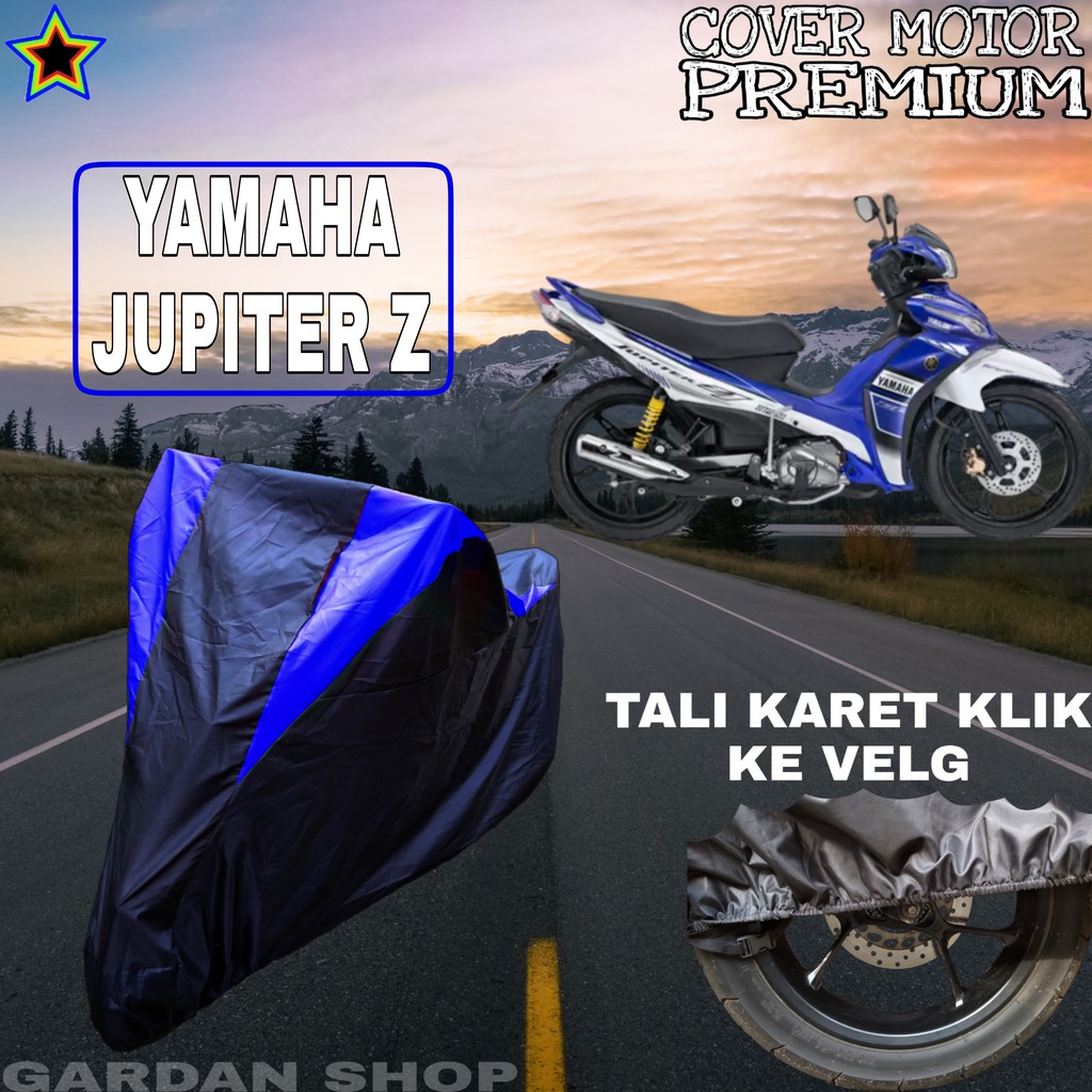 Sarung Motor YAMAHA JUPITER Z Hitam BIRU Body Cover Jupiter PREMIUM