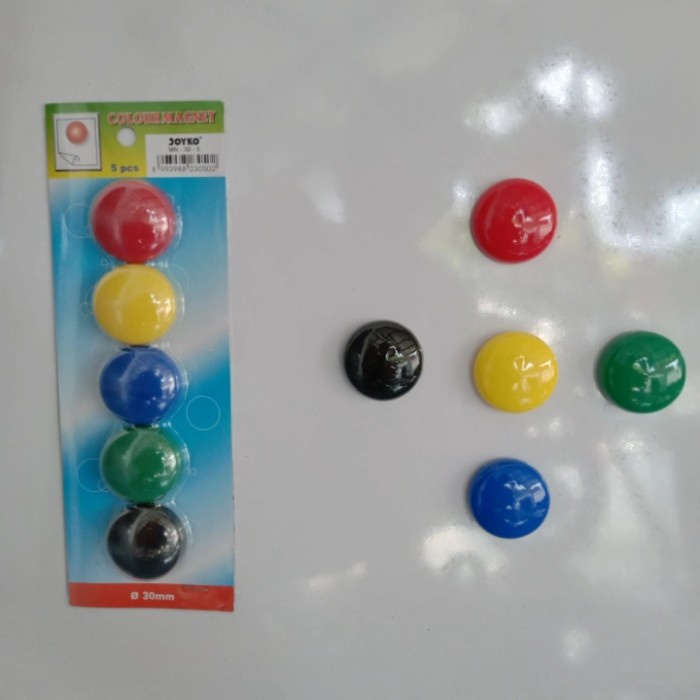 

Spesial Pin Magnet+Penghapus Magnet+Spidol Whiteboard Joyko Trendi