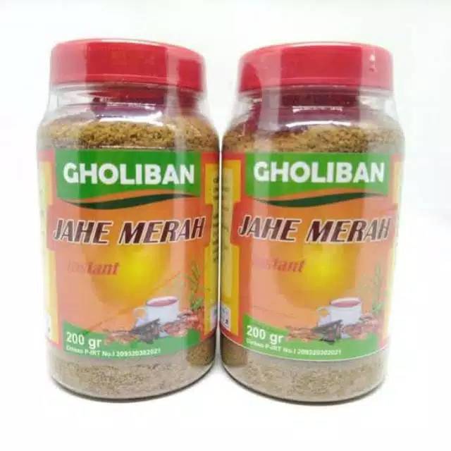 

Paket 2 Botol Jahe Merah Instan Seduh Gholiban 200 gram