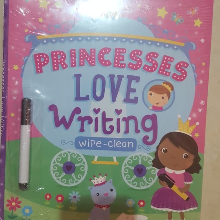 Buku Import Anak 2-5 tahun Wipe Clean (Princess Love Writing)