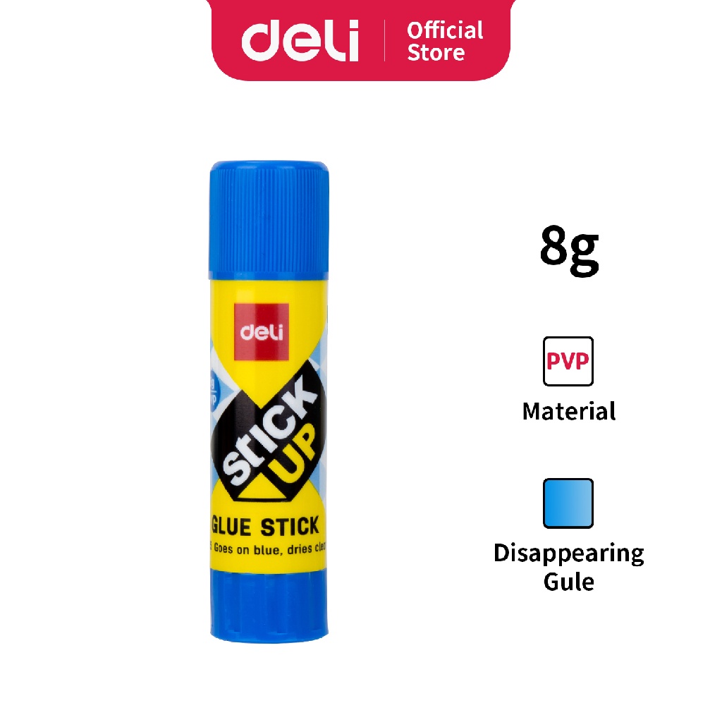 

Deli Lem Stick Glue Stick - Biru 8 g transparent cepat kering tidak beracun EA20530