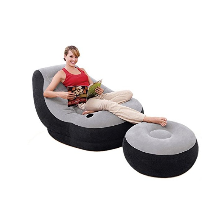 SOFA ANGIN INTEX ULTRA LOUNGE WITH OTTOMAN