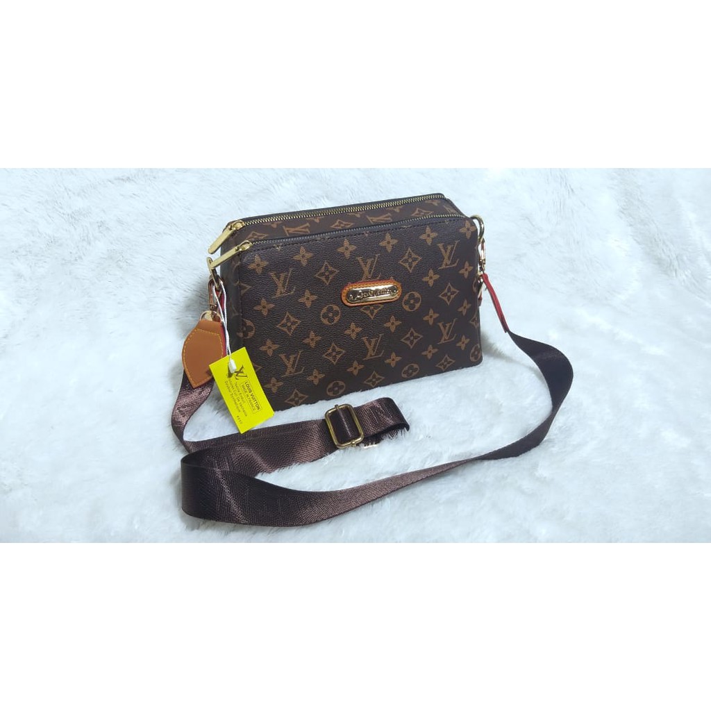 TAS WANITA LV LOUIS VUITTON ORIGINAL BRANDED IMPORT SELEMPANG SLEMPANG SLING BAG CEWEK BATAM MURAH