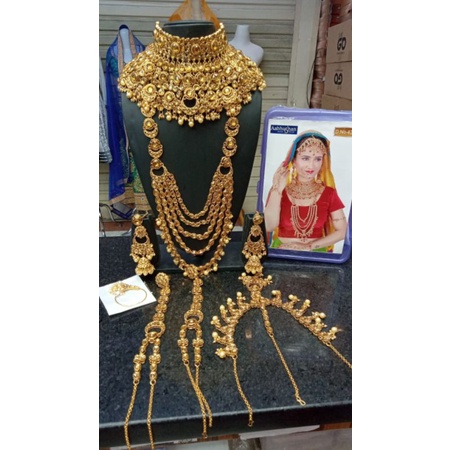 bridal set / acc india set / jodha set Set Wedding / Kalung india Jodha/kalung Pengantin ala India