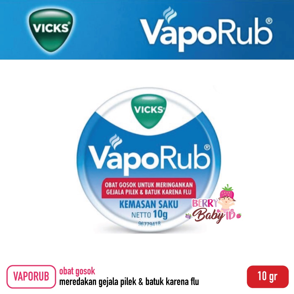 Vicks Vaporub Balsem Obat Gosok Pereda Pilek Batuk Flu Anak Dewasa Berry Mart