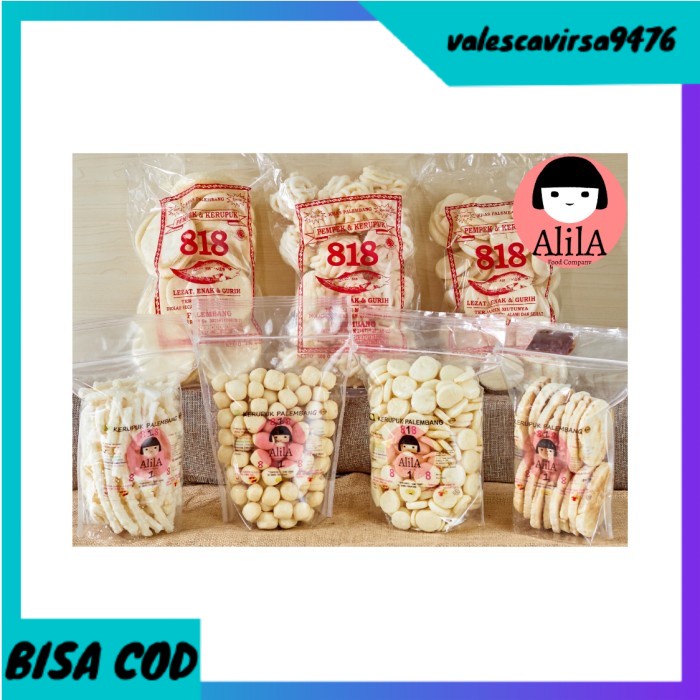 

⭐BISA COD⭐ PAKET KERUPUK TERMURAH, isi 7 bks varian, kerupuk palembang tenggiri