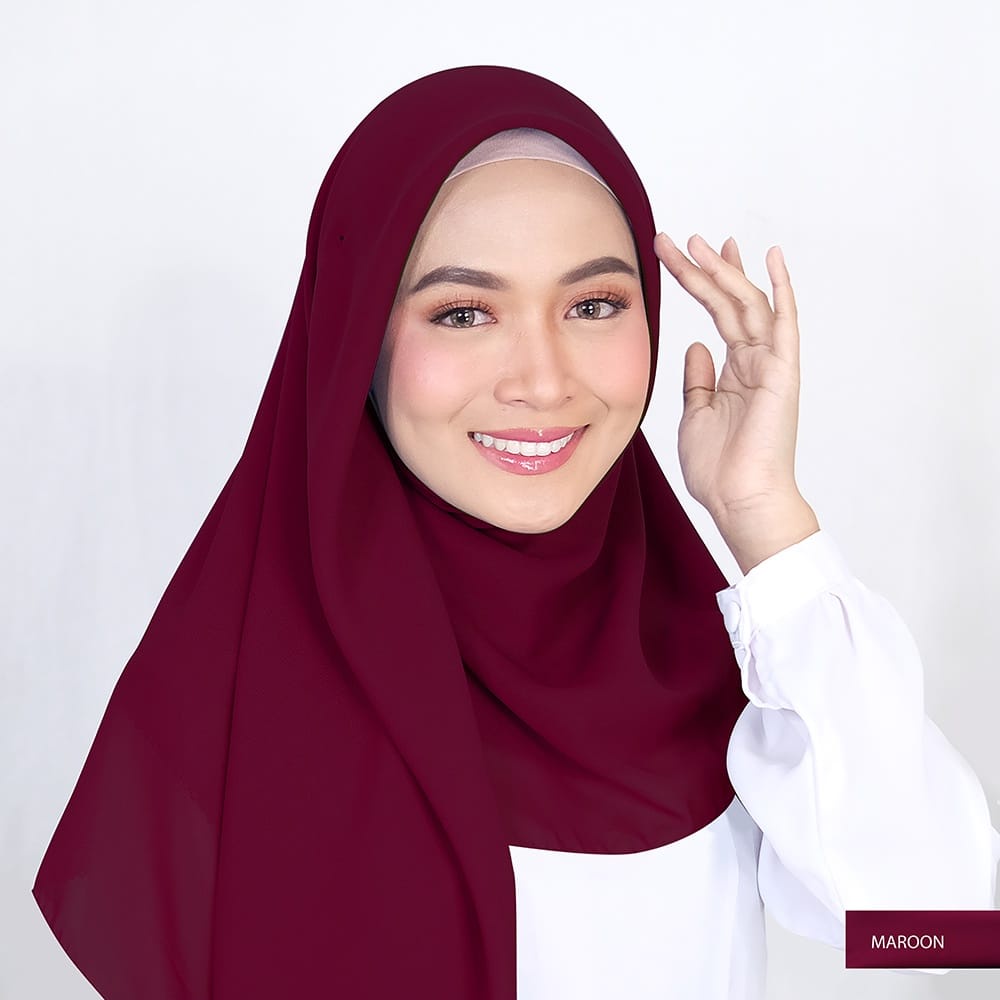 Zein Hijab - Bella Square Jahit Tepi 115 X 115 Hijab Segi Empat