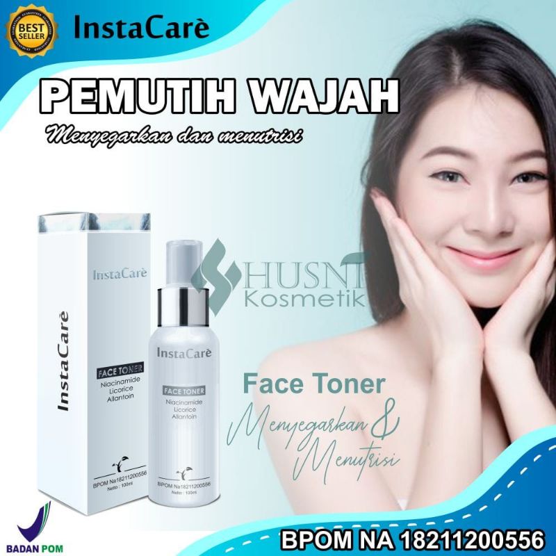 INSTA CARE FACE toner pemutih wajah cream glowing paling ampuh_pemutih_wajah glowing bpom siang mala