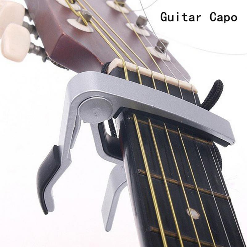 Capo Gitar jepit Aluminium Alloy / Guitar Quick Change Capo / Silver