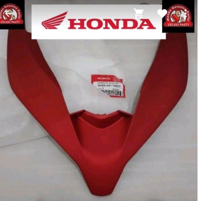 tameng depan garnish depan dasi depan dagu depan PCX K97 150 warna merah dop asli honda