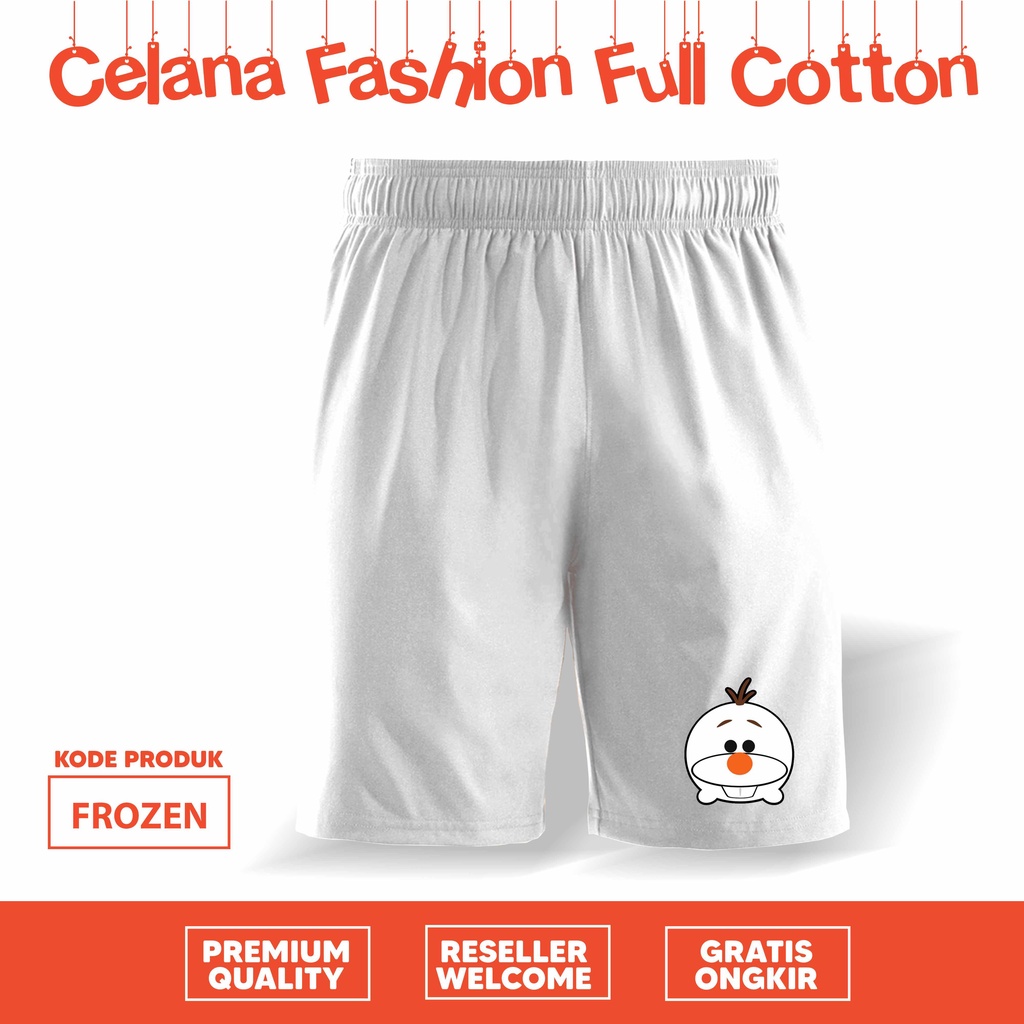 [CELANA ANAK] Celana pendek anak disney frozen elsa olaf sven anna kidswear full color