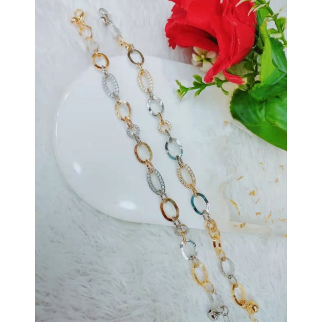 Gelang Xuping Permata Lapis Emas Perhiasan Fashion L62