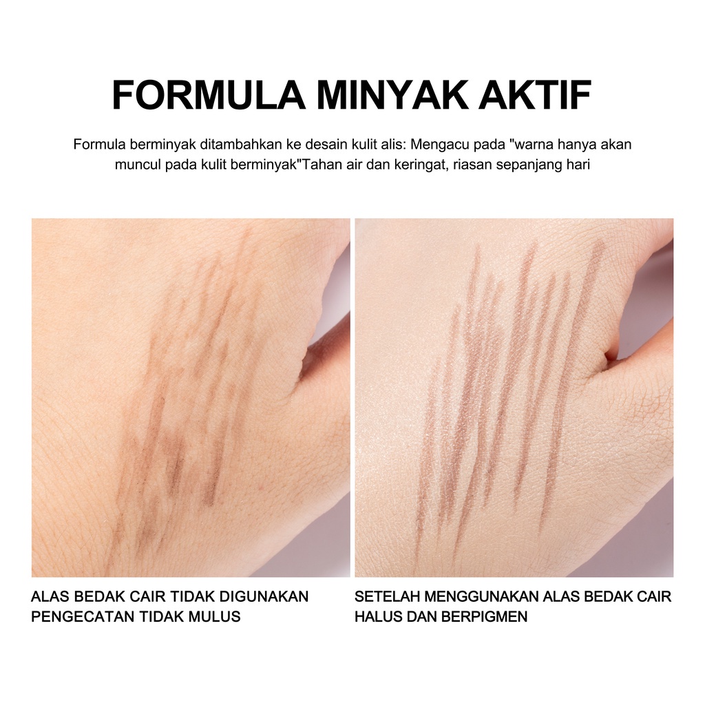 (COD) URRACX Pensil alis tahan lama tahan air dan tidak luntur eyebrow pencil 2 in 1