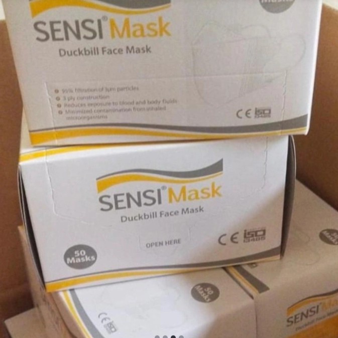 sensi mask duckbill face mask 50 pcs