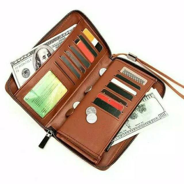 Dompet panjang pria wanita branded original dompet kulit hand bag